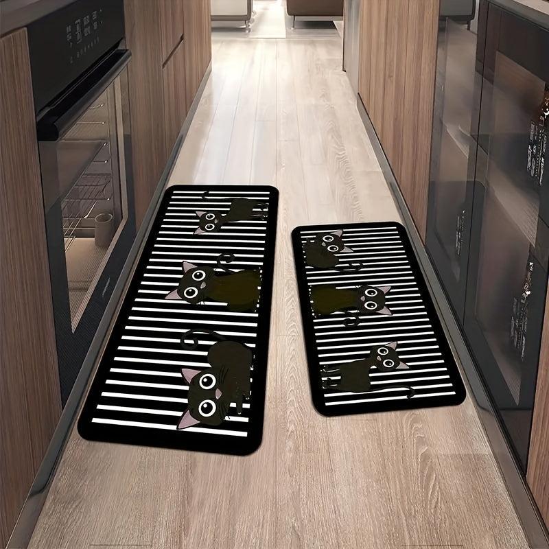 Kitchen Rug Soft Cushioned Anti Fatigue Comfortable Mat Non Slip Memory Foam