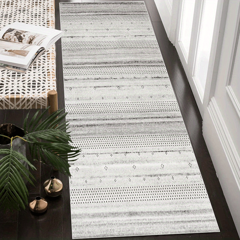 Modern Moroccan Runner Rug Non Slip Non Shedding Geometric Runner