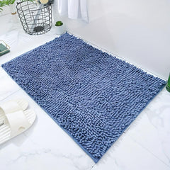 Soft Chenille Bath Rug Non Slip Absorbent Mat