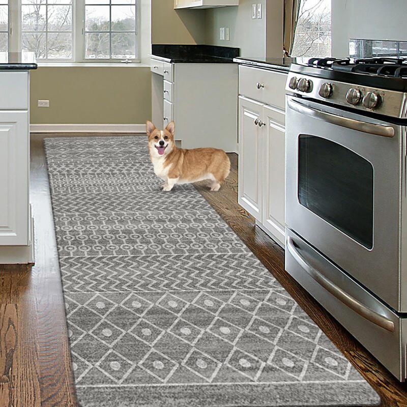 Vintage Moroccan Runner Rug Non Slip Absorbent 50 x 160 cm