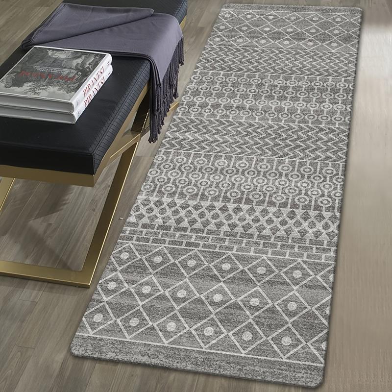 Vintage Moroccan Runner Rug Non Slip Absorbent 50 x 160 cm