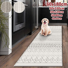 Vintage Moroccan Runner Rug Non Slip Absorbent 50 x 160 cm