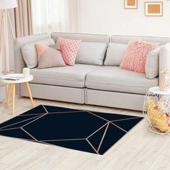 Thick Geometric Rug Non-slip Anti-fatigue Kitchen Mat