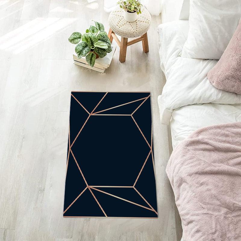 Thick Geometric Rug Non-slip Anti-fatigue Kitchen Mat