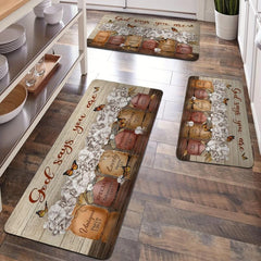 Vintage Painting Vase Mat Kitchen Long Floor Mat Rug Soft Carpet