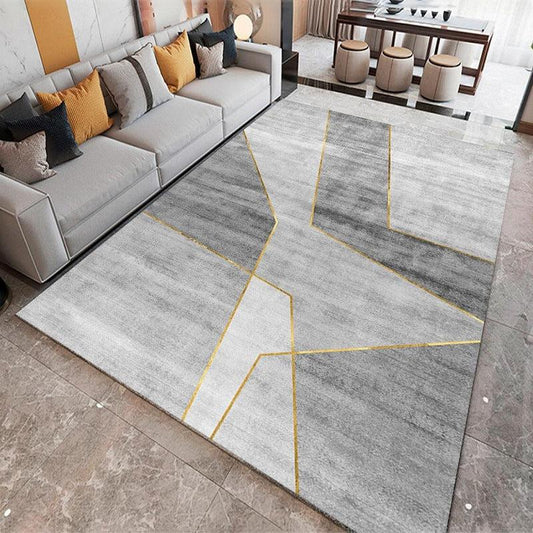 Geometric Anti-Fatigue Area Rug for Living Room or Kitchen