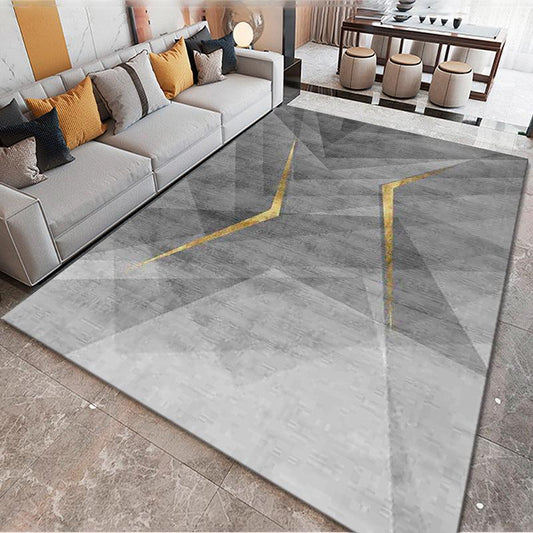 Geometric Anti-Fatigue Area Rug for Living Room or Kitchen