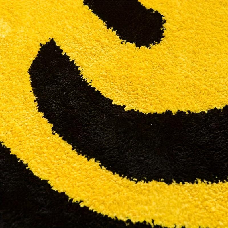 Smiling Face Carpet Mat Non Slip Absorbent Soft Floor Mat