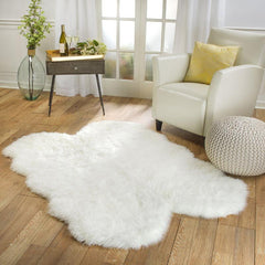 Ultra Soft Animal Fur Area Rug Indoor Carpet Non Slip Mat