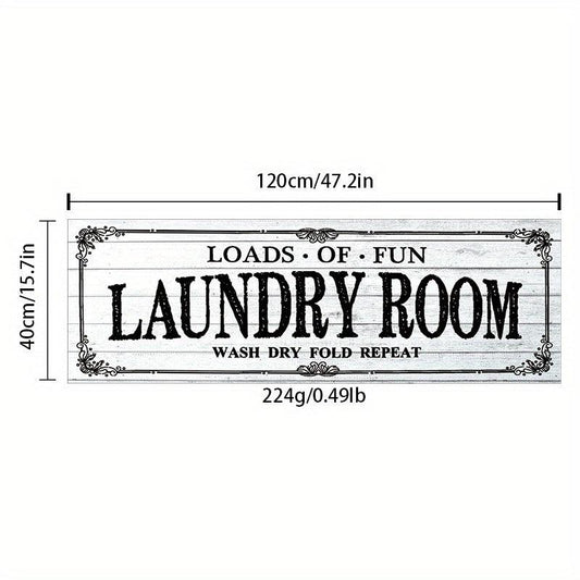 1pc Flannel Laundry Room Rug Non Slip Mat
