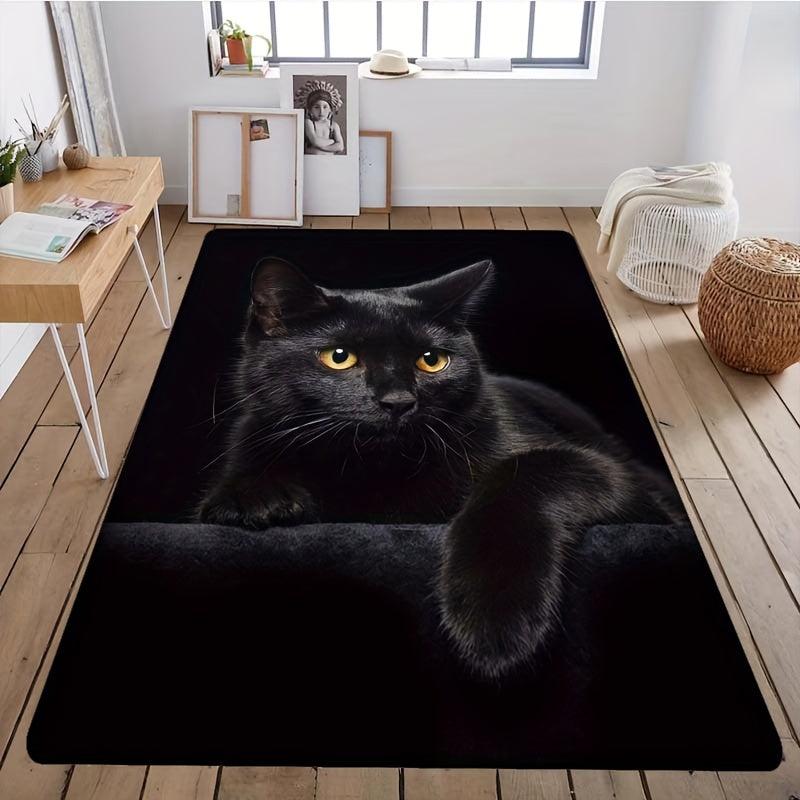 Animal Cat Pattern Anti Slip Carpet Soft Living Room Mat