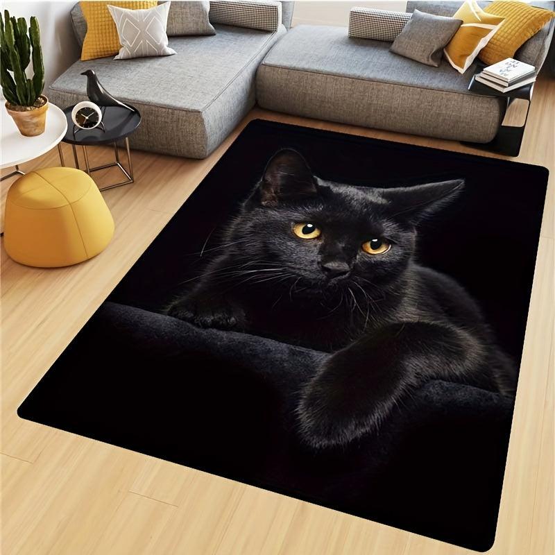 Animal Cat Pattern Anti Slip Carpet Soft Living Room Mat
