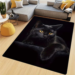Animal Cat Pattern Anti Slip Carpet Soft Living Room Mat