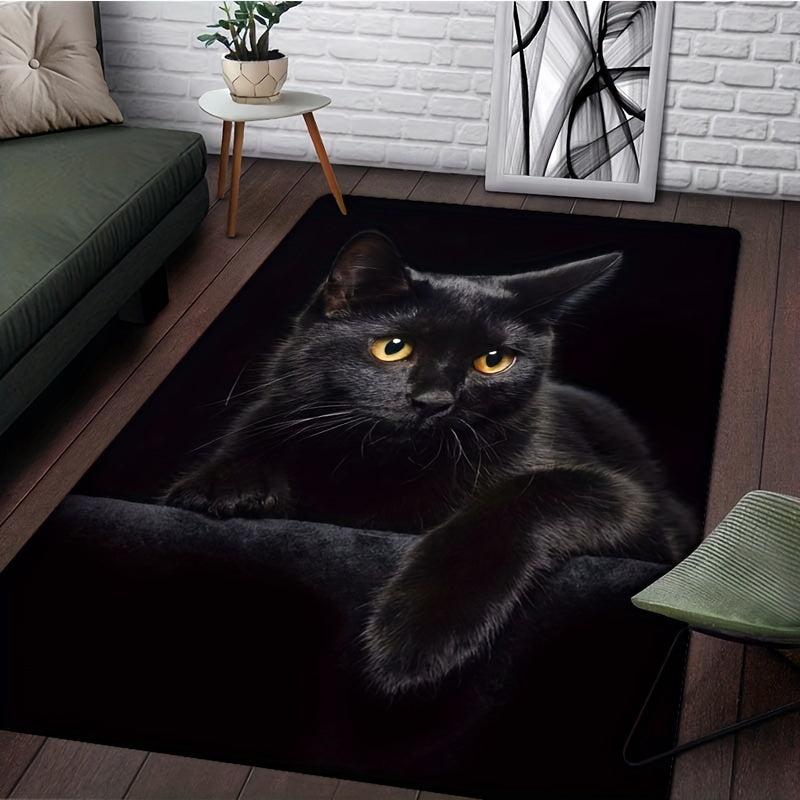 Animal Cat Pattern Anti Slip Carpet Soft Living Room Mat