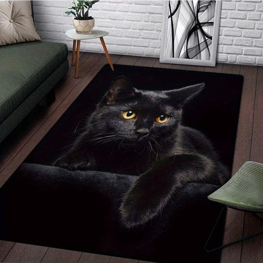 Animal Cat Pattern Anti Slip Carpet Soft Living Room Mat