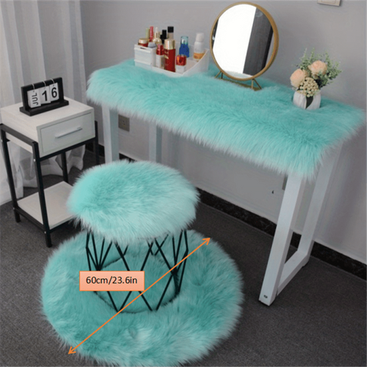 Pink Faux Sheepskin Fur Area Rug Shag Rugs for Living Room