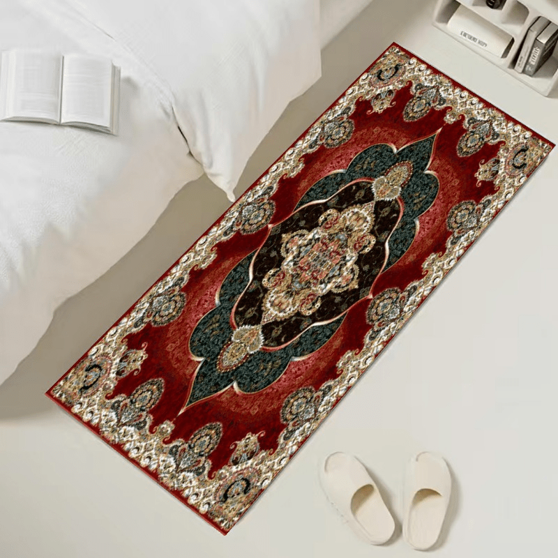 Vintage Boho Persian Runner Rug Loop Velvet Carpet For Living Room Bedroom Bedsi