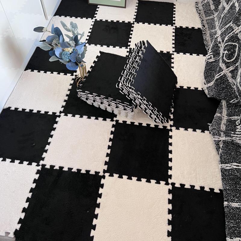 12pcs Foam Puzzle Floor Mat Interlocking Soft Climb