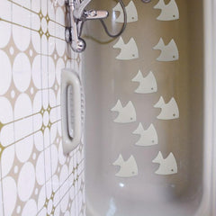 10pcs Fish Shaped Non-slip Shower Tread Stickers