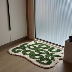 Soft Plush You Look Good Door Mat for Living Room, Bedroom