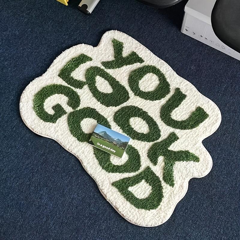 Soft Plush You Look Good Door Mat for Living Room, Bedroom