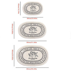 1pc Absorbent Cozy Soft Non Slip Bathroom Rug
