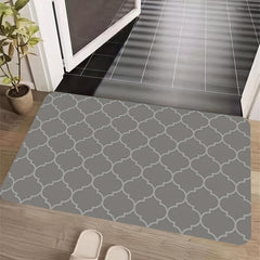 Soft Moroccan Kitchen Mat Anti Slip Polyester Carpet Absorbent Bath Mat