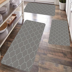 Soft Moroccan Kitchen Mat Anti Slip Polyester Carpet Absorbent Bath Mat