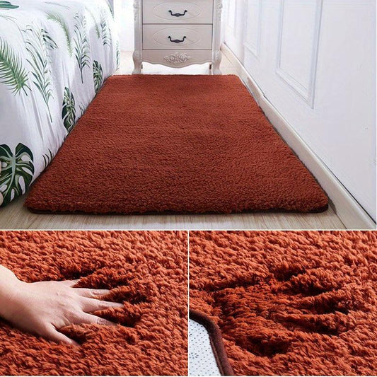 Soft Plush Shaggy Area Rugs Fluffy Floor Carpet Bedroom Living Room Bedside Rugs