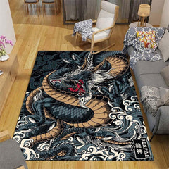Halloween Dragon Art Print Area Rug Non Slip Washable Mat Home Decor