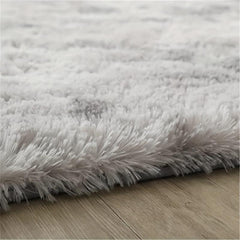 Thick Tie Dyed Plush Area Rug Non Shedding Soft Living Room Bedroom Carpet