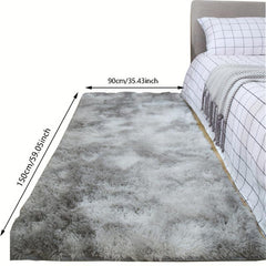 Thick Tie Dyed Plush Area Rug Non Shedding Soft Living Room Bedroom Carpet