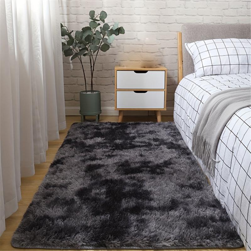 Thick Tie Dyed Plush Area Rug Non Shedding Soft Living Room Bedroom Carpet