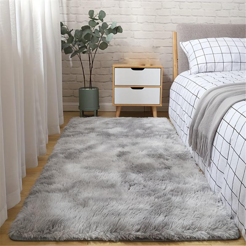 Thick Tie Dyed Plush Area Rug Non Shedding Soft Living Room Bedroom Carpet