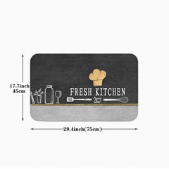 Anti Fatigue Kitchen Floor Mat Machine Washable Anti Slip Laundry Entrance