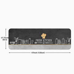 Anti Fatigue Kitchen Floor Mat Machine Washable Anti Slip Laundry Entrance