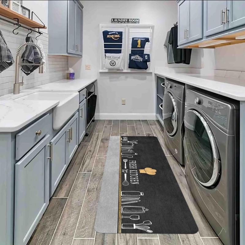 Anti Fatigue Kitchen Floor Mat Machine Washable Anti Slip Laundry Entrance