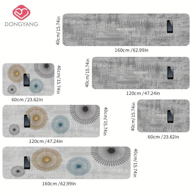 Modern Soft Kitchen Floor Mat Non-slip Oilproof Waterproof Mat