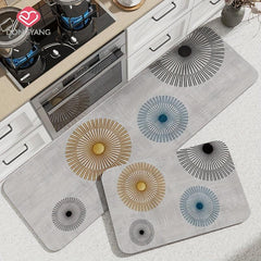 Modern Soft Kitchen Floor Mat Non-slip Oilproof Waterproof Mat