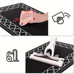 2pcs Anti Fatigue Kitchen Rug Set Non Slip Waterproof Mats Comfort Standing Mat