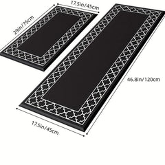 2pcs Anti Fatigue Kitchen Rug Set Non Slip Waterproof Mats Comfort Standing Mat