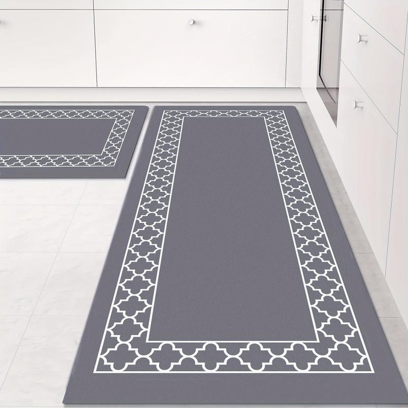 2pcs Anti Fatigue Kitchen Rug Set Non Slip Waterproof Mats Comfort Standing Mat