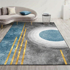 Abstract Geometric Pattern Indoor Mat Crystal Velvet Area Rug