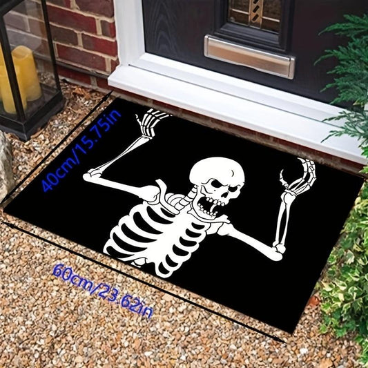 Human Bones Print Anti Fatigue Floor Rugs for Kitchen Bathroom