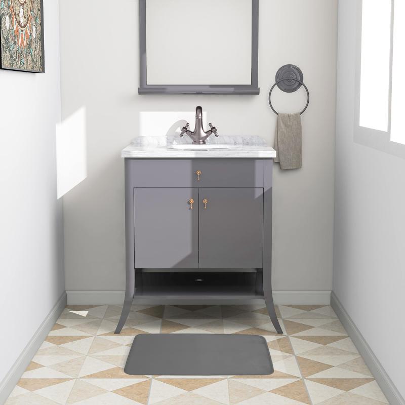 Soft Memory Foam Bath Mat Absorbent Non-slip Floor Mat