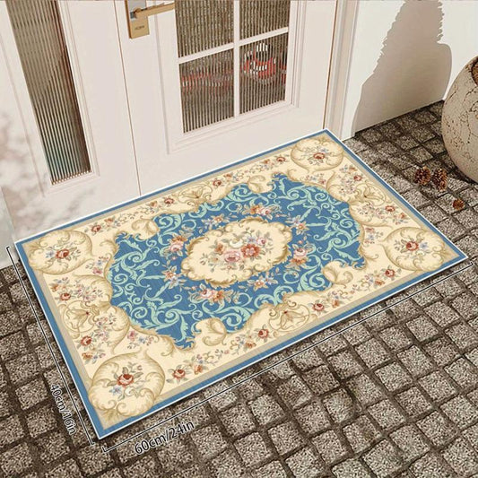 Vintage Floral Outdoor Indoor Area Rug Anti-slip 2'X 6'