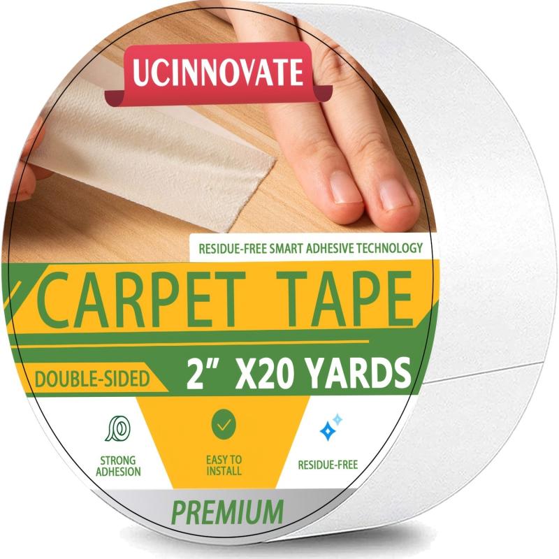 Double Sided Carpet Tape 2x20 Yards Heavy Duty Sticky Tape