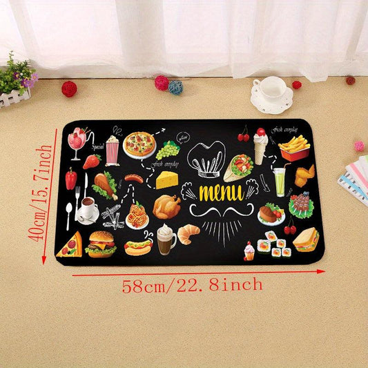 2pcs Anti fatigue Kitchen Mat Anti Slip Polyester Carpet