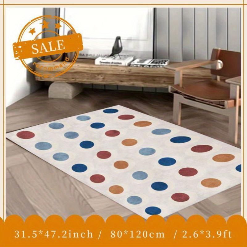 Soft Geometric Area Rug Fluffy Anti-Slip Mat