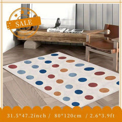 Soft Geometric Area Rug Fluffy Anti-Slip Mat
